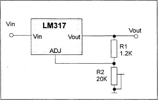 Схема стабилизатора с выходным напряжением от 1.2 до 20 Вольт и минимальным током управляющего вывода