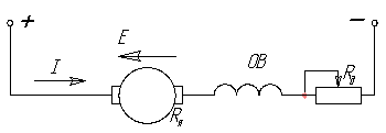 Схема подключения двигателя постоянного тока последовательного возбуждения